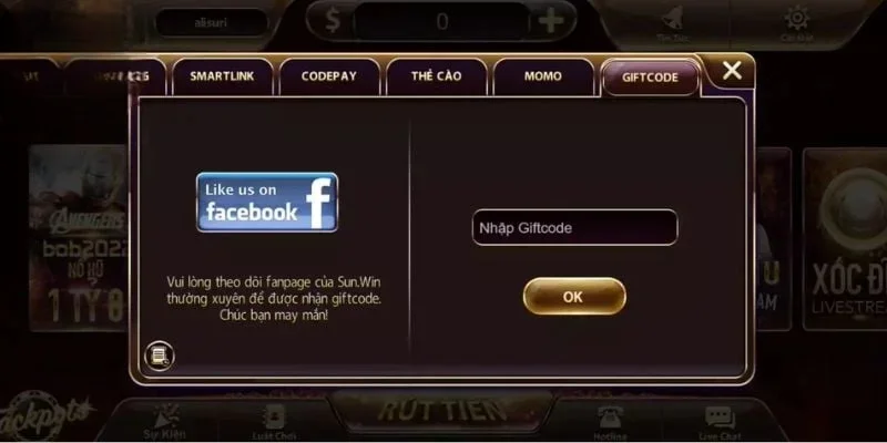 Người chơi mới tham gia sẽ được thưởng nóng ngay một giftcode trị giá 100k