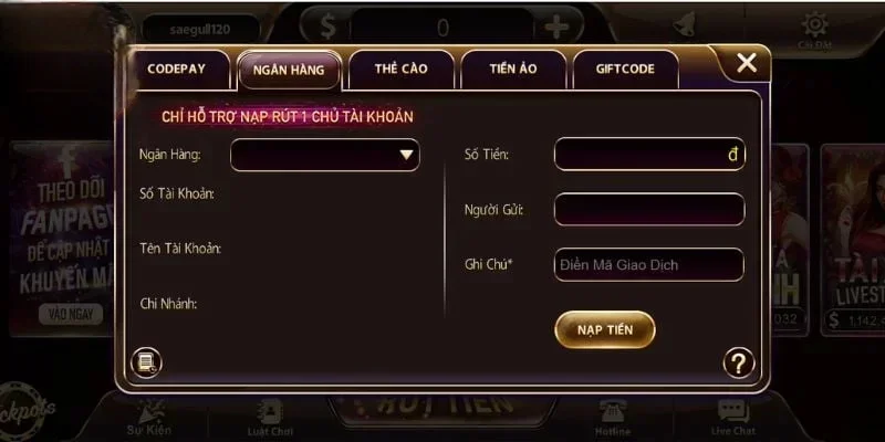 Các bước nạp tiền vào Sunwin bằng MB Bank nhanh chóng