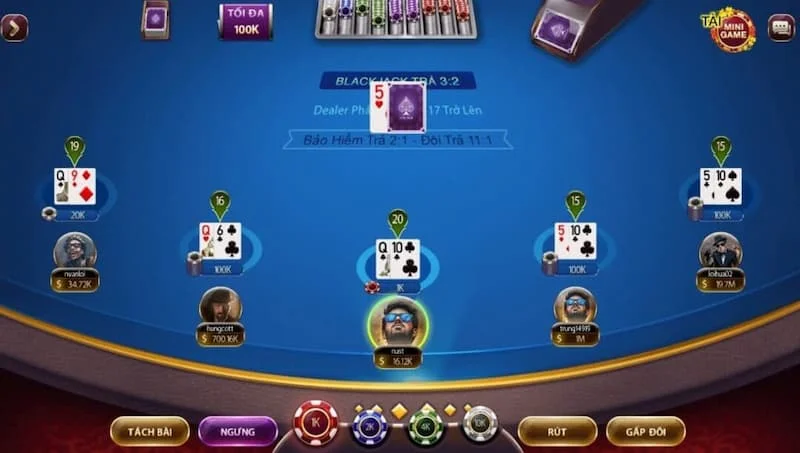 Luật chơi Blackjack Sunwin dễ hiểu