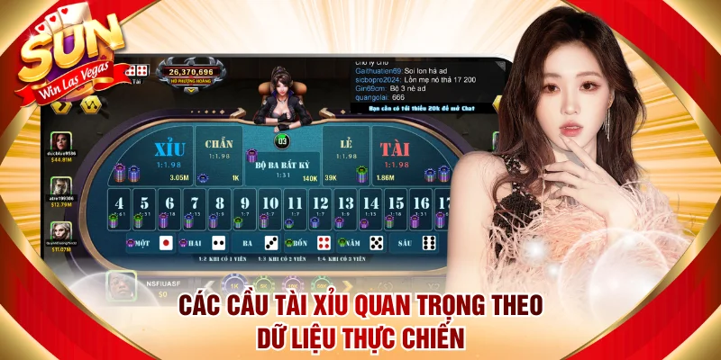 Các Cầu Tài Xỉu Quan Trọng Theo Dữ Liệu Thực Chiến